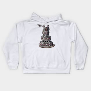 Family Wedding Cake Kids Hoodie